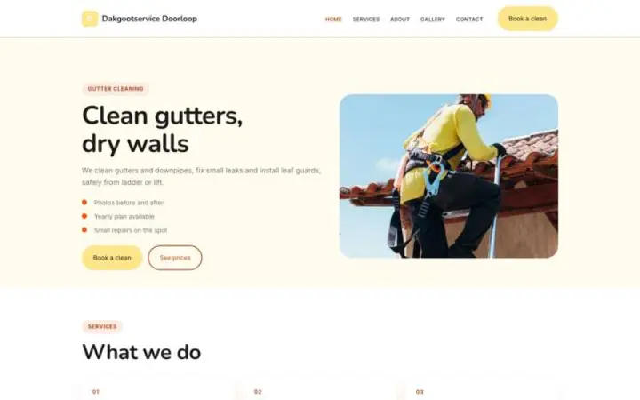 Motyw Dakgootservice Doorloop