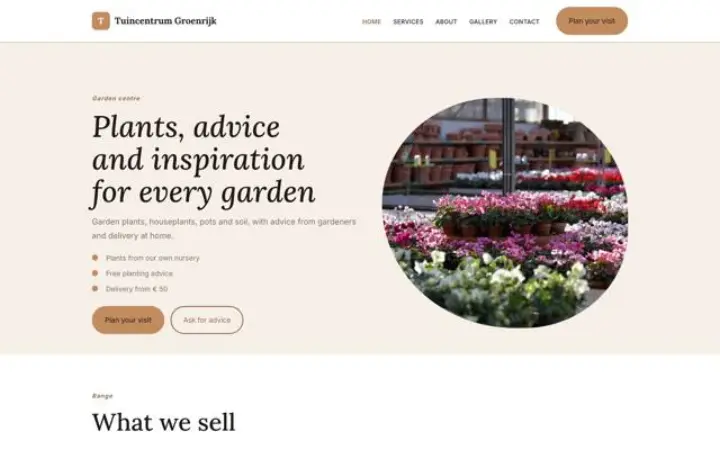 Motyw Tuincentrum Groenrijk