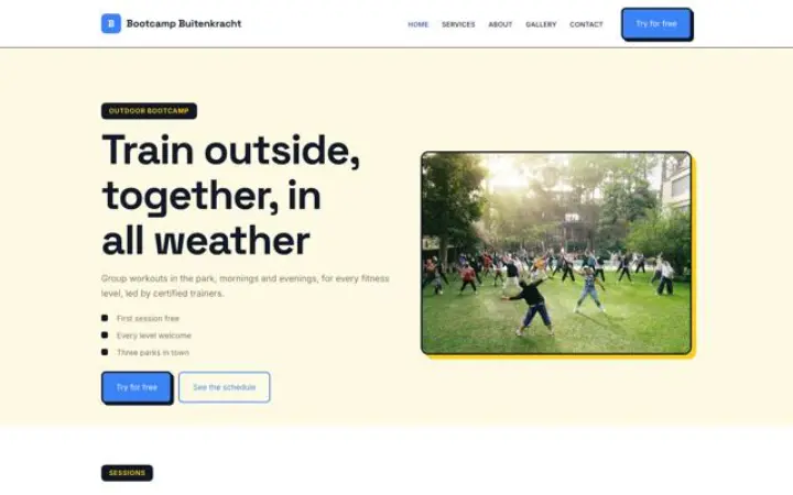 Motyw Bootcamp Buitenkracht