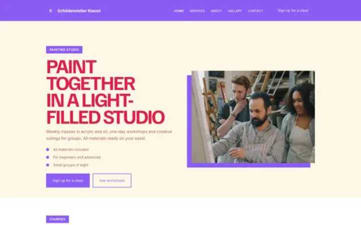 Motyw Schilderatelier Kwast