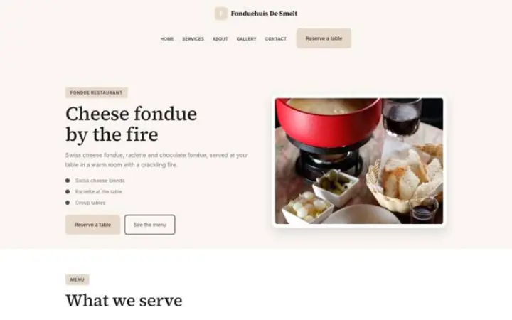 Motyw Fonduehuis De Smelt