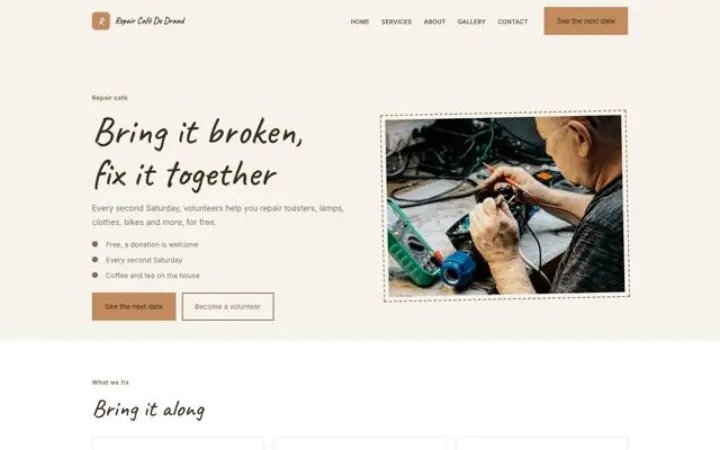 Motyw Repair Café De Draad