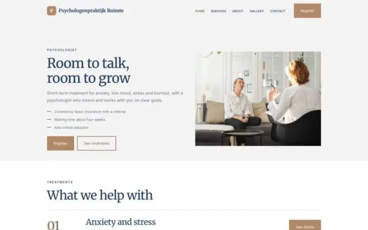 Strona dla branży: gabinet psychologiczny