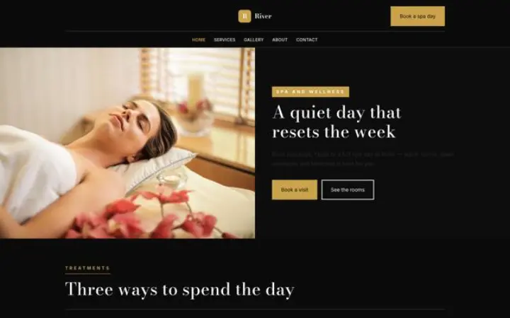 Strona dla branży: spa i wellness