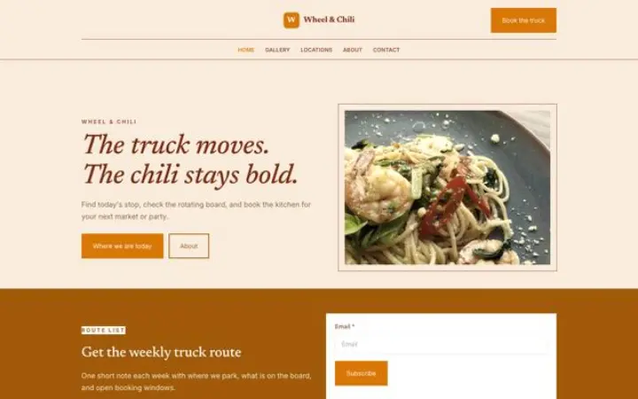 Strona dla branży: food truck