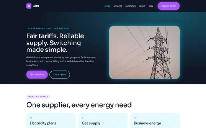 Strona dla branży: energia