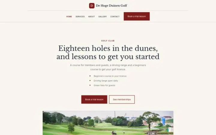 Motyw De Hoge Duinen Golf
