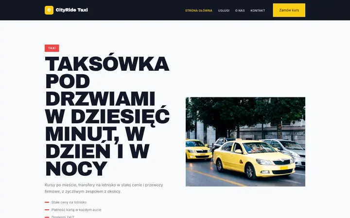Motyw CityRide Taxi