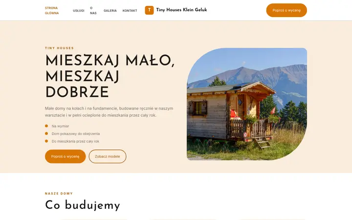 Motyw Tiny Houses Klein Geluk